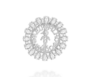 RHODIUM MY BELOVED SON PENDANT