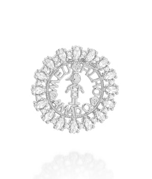 RHODIUM MY BELOVED SON PENDANT