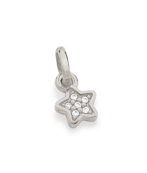 RHODIUM TINY STAR PENDANT