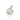 RHODIUM PLATED PENDANT WITH ZIRCONIA