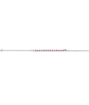 RHODIUM PLATED BRACELET WITH CRYSTAL