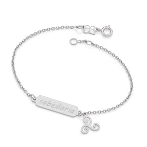 RHODIUM PLATED BRACELET