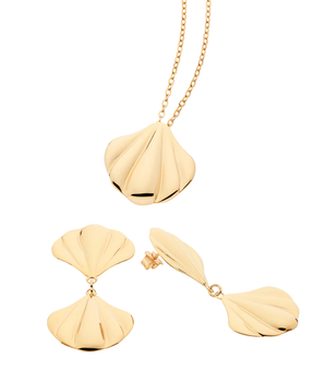 JEWELRY SET SEASHELL (NECKLACE+ EARRING)