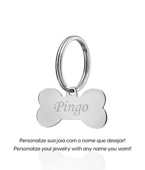 STAINLESS STEEL BONE PET TAG