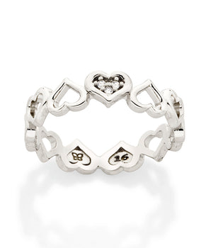 PLATINUM CELEBRATE LOVE RING