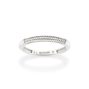 PLATINUM RING WITH ZIRCONIA