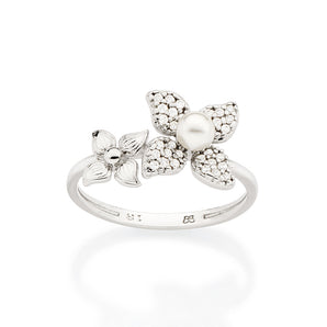 PLATINUM FLOWER GARDEN RING