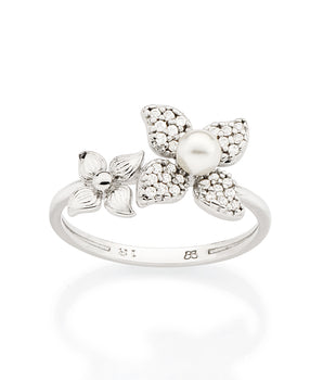 PLATINUM FLOWER GARDEN RING