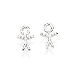 PLATINUM MY BOY STUD EARRINGS
