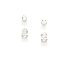 PLATINUM DEW DROPS STUD EARRINGS KIT