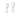 PLATINUM FOUR LEAF CLOVER “SORTE” (LUCK) HUGGIE EARRINGS