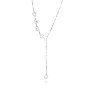 PLATINUM SHINE BRIGHT Y-NECKLACE