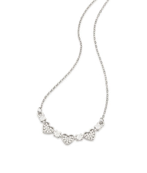 PLATINUM LOVELY HEART NECKLACE