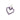 PLATINUM STUDDED HEART PENDANT IN PURPLE