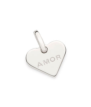 PLATINUM HEART AMOR (LOVE) PENDANT