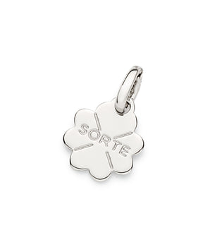 PENDANT PLATINUM FOUR LEAF CLOVER SORTE (LUCK)