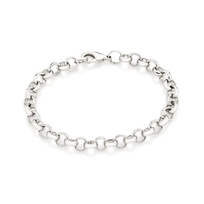 PLATINUM THICK CABLE LINK BRACELET