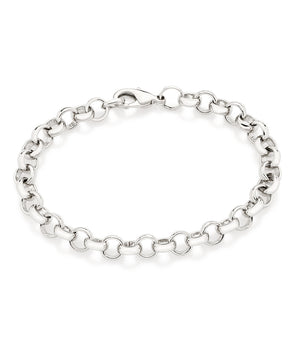 PLATINUM THICK CABLE LINK BRACELET