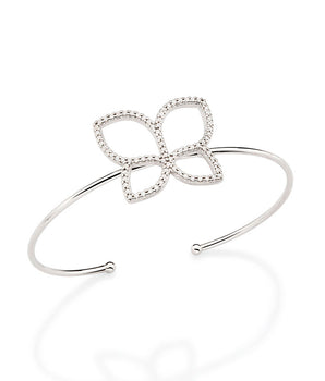 PLATINUM BRACELET WITH ZIRCONIA