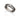 BLACK RHODIUM RING WITH ZIRCONIA