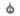 BLACK RHODIUM PENDANT WITH ZIRCONIA