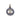BLACK RHODIUM PENDANT WITH ZIRCONIA