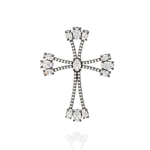 BLACK RHODIUM PENDANT WITH ZIRCONIA