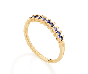 GOLD PLATED RING WITH ZIRCONIA