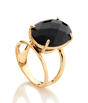 GOLD RING WITH STONE