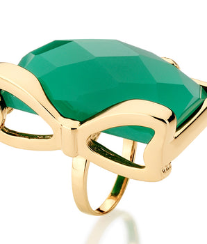 GOLD RING WITH STONE