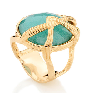 GOLD RING WITH STONE