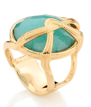 GOLD RING WITH STONE