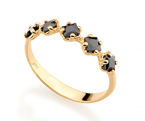 GOLD RING WITH ZIRCONIA