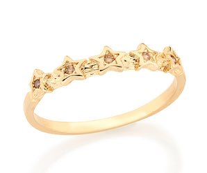 GOLD RING WITH ZIRCONIA
