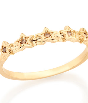 GOLD RING WITH ZIRCONIA