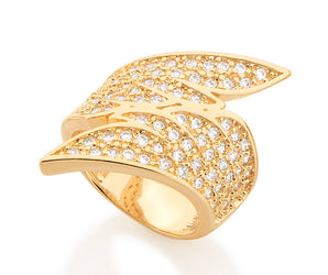 GOLD RING WITH ZIRCONIA