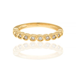 GOLD RING WITH ZIRCONIA