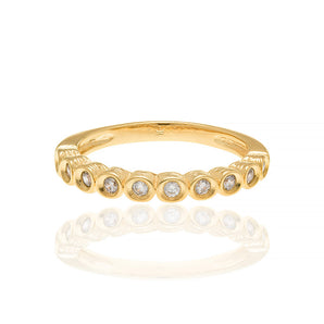 GOLD RING WITH ZIRCONIA