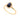 GOLD RING WITH CRYSTAL AND ZIRCONIA