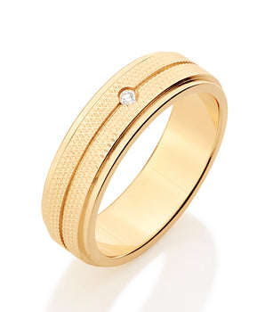 GOLD RING WITH ZIRCONIA
