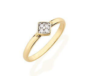 GOLD RING WITH ZIRCONIA