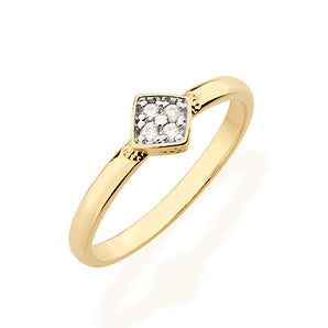 GOLD RING WITH ZIRCONIA