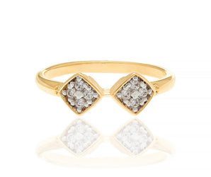 GOLD RING WITH ZIRCONIA