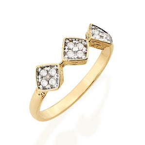 GOLD RING WITH ZIRCONIA