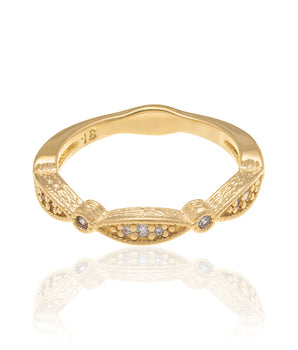 GOLD RING WITH ZIRCONIA