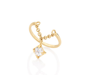 GOLD RING WITH ZIRCONIA