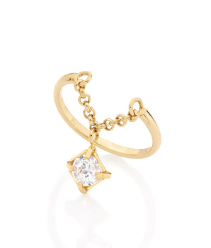GOLD RING WITH ZIRCONIA