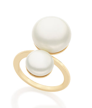 GOLD RING WITH PEARL