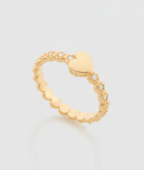GOLD RING WITH ZIRCONIA