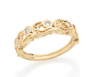 GOLD RING WITH ZIRCONIA